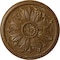 Ekena Millwork Kaya Ceiling Medallion (Fits Canopies up to 5 1/4"), 23 5/8"OD x 1 1/2"P, Smokey Topaz Crackle CM23KASTC - alternate 1